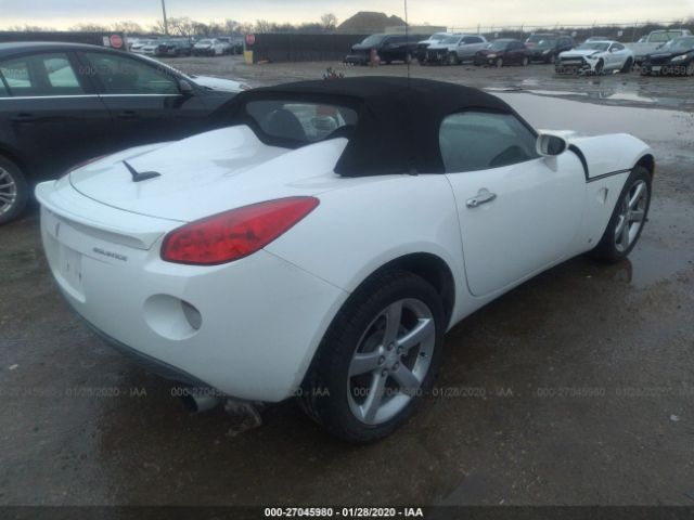 1G2MB35B87Y136254 - 2007 PONTIAC SOLSTICE  White photo 4