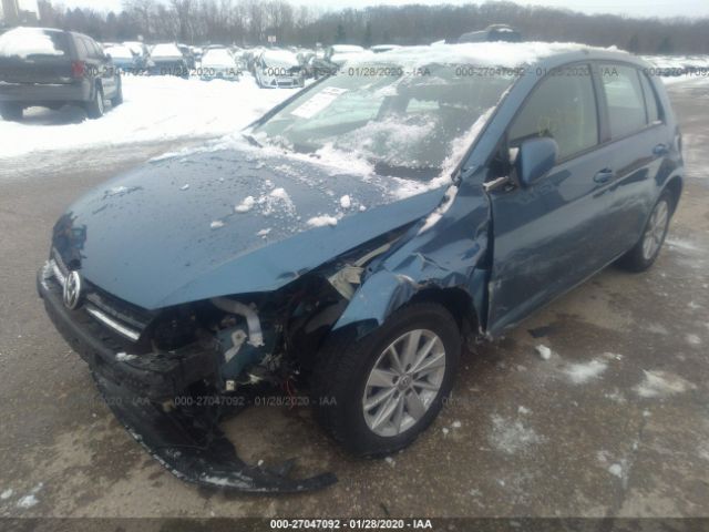 3VW217AU3FM020083 - 2015 VOLKSWAGEN GOLF  Blue photo 6