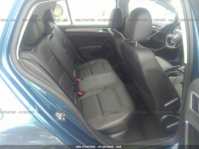 3VW217AU3FM020083 - 2015 VOLKSWAGEN GOLF  Blue photo 8