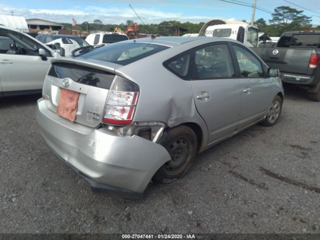 JTDKB20U557051431 - 2005 TOYOTA PRIUS  Silver photo 4