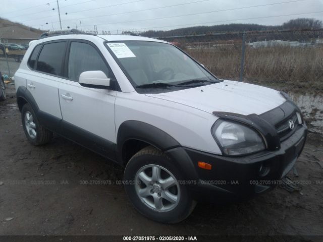 KM8JN72D65U098199 - 2005 HYUNDAI TUCSON GLS/LX White photo 1