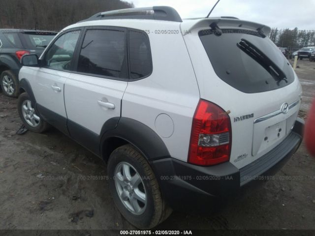 KM8JN72D65U098199 - 2005 HYUNDAI TUCSON GLS/LX White photo 3