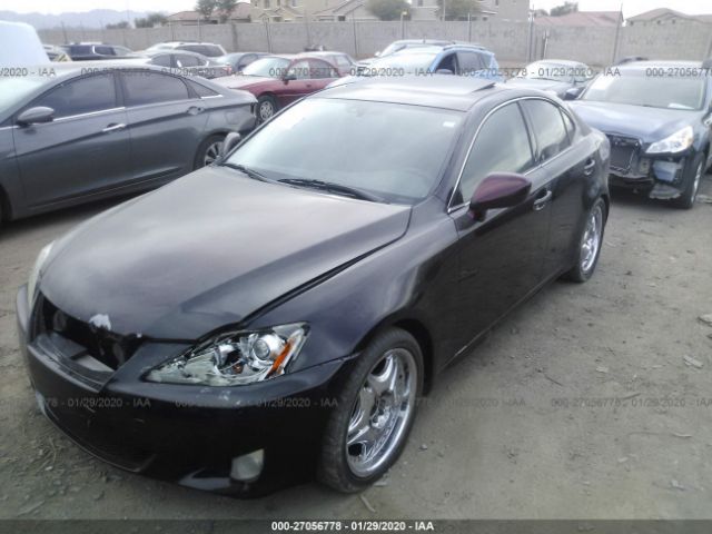 JTHBK262562004760 - 2006 LEXUS IS 250 Black photo 2