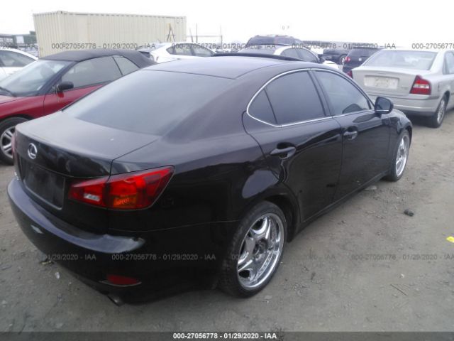 JTHBK262562004760 - 2006 LEXUS IS 250 Black photo 4