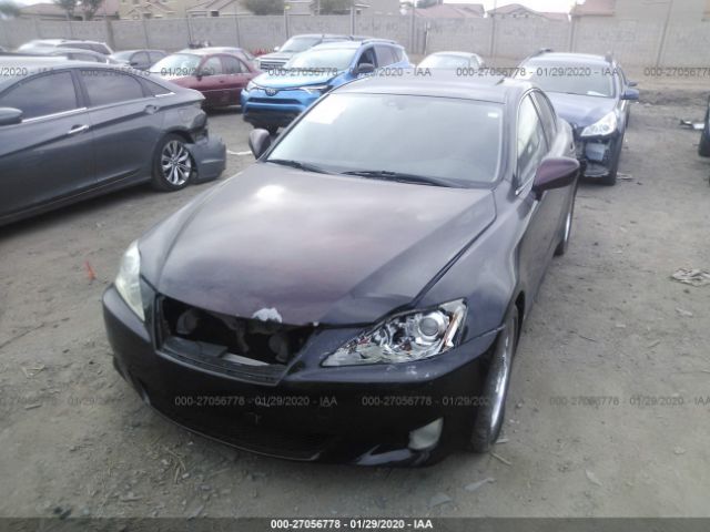 JTHBK262562004760 - 2006 LEXUS IS 250 Black photo 6