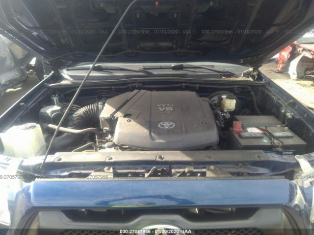 3TMJU4GN4FM177335 - 2015 TOYOTA TACOMA DOUBLE CAB PRERUNNER Blue photo 10