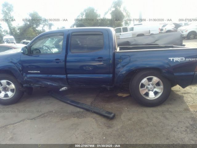 3TMJU4GN4FM177335 - 2015 TOYOTA TACOMA DOUBLE CAB PRERUNNER Blue photo 6