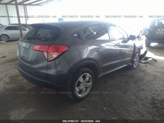 3CZRU5H5XGM709156 - 2016 HONDA HR-V EX Gray photo 4