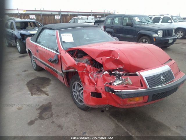 1C3XJ55E3JG436030 - 1988 CHRYSLER LEBARON PREMIUM Red photo 1