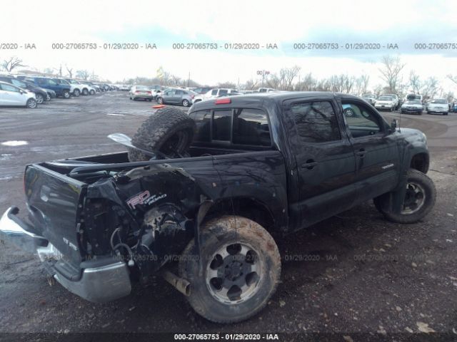 3TMLU42NX8M017818 - 2008 TOYOTA TACOMA DOUBLE CAB 黑色 照片 4