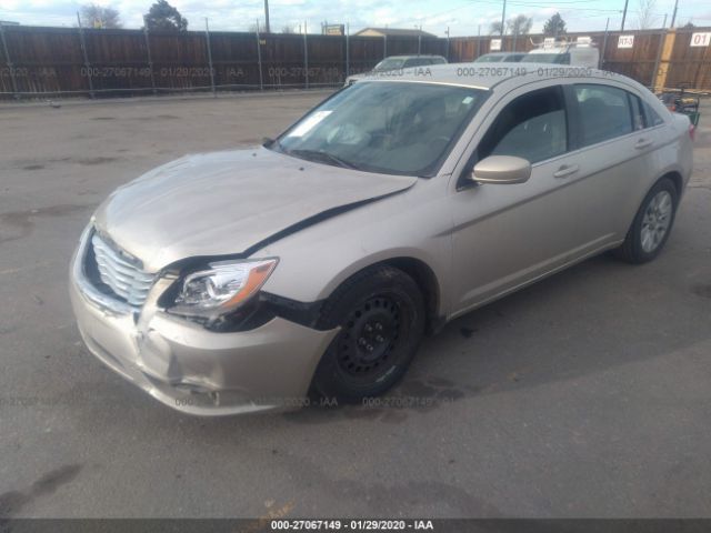 1C3CCBAB4EN207988 - 2014 CHRYSLER 200 LX Gold photo 2