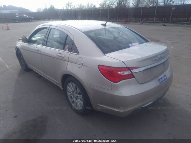 1C3CCBAB4EN207988 - 2014 CHRYSLER 200 LX Gold photo 3