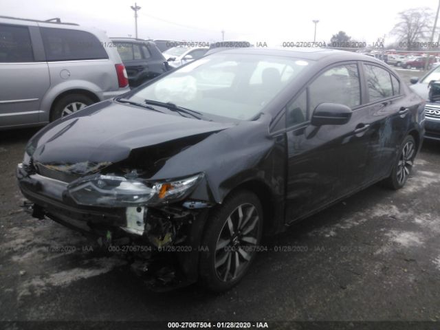 2HGFB2F95FH506113 - 2015 HONDA CIVIC EXL 黑色 照片 2
