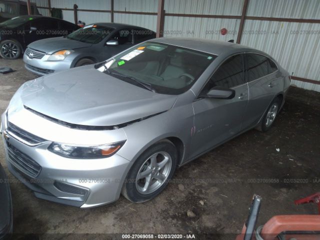 1G1ZB5ST5HF274026 - 2017 CHEVROLET MALIBU LS Silver photo 2