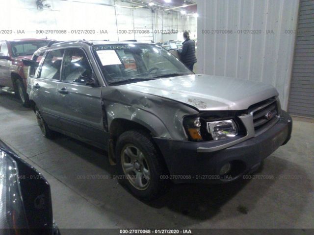 JF1SG63635H722567 - 2005 SUBARU FORESTER 2.5X Silver photo 1