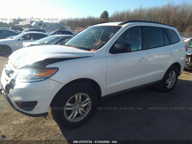 5XYZG3AB1CG169348 - 2012 HYUNDAI SANTA FE GLS White photo 2