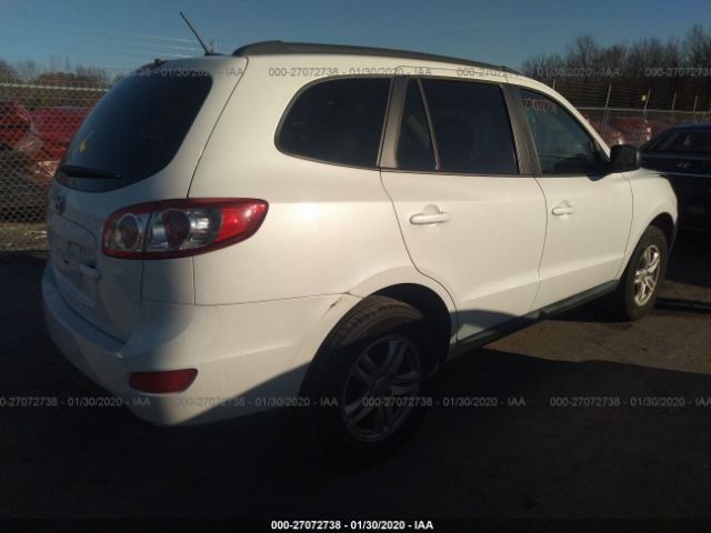 5XYZG3AB1CG169348 - 2012 HYUNDAI SANTA FE GLS White photo 4