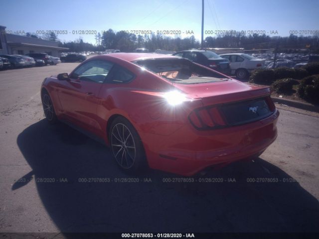1FA6P8TH0G5210168 - 2016 FORD MUSTANG  Red photo 3