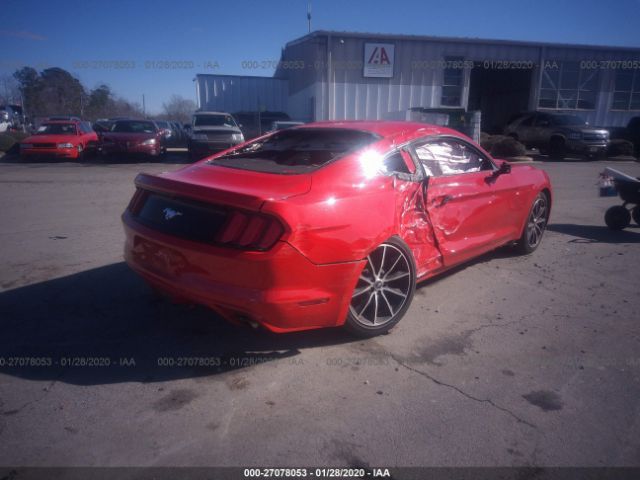 1FA6P8TH0G5210168 - 2016 FORD MUSTANG  Red photo 4