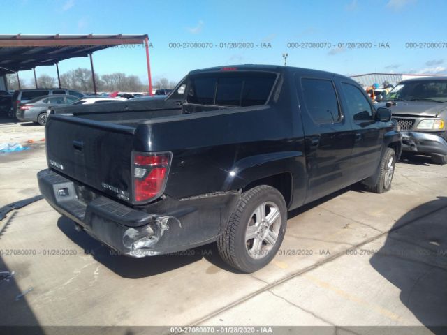 5FPYK1F5XDB013925 - 2013 HONDA RIDGELINE RTL Black photo 4