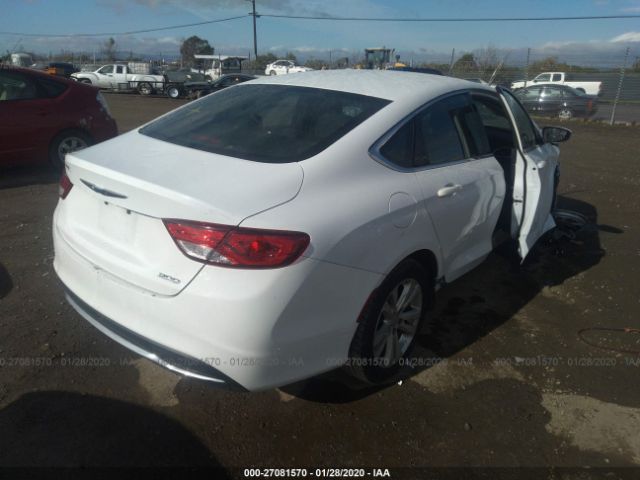 1C3CCCAB5GN159149 - 2016 CHRYSLER 200 LIMITED White photo 4