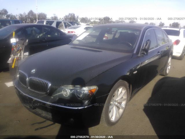 WBAHN83507DT69712 - 2007 BMW 750  Black photo 2