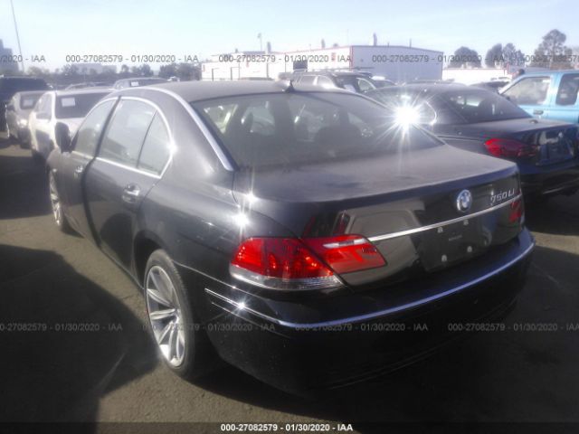 WBAHN83507DT69712 - 2007 BMW 750  Black photo 3