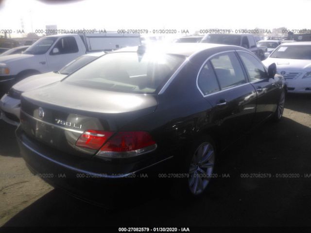 WBAHN83507DT69712 - 2007 BMW 750  Black photo 4