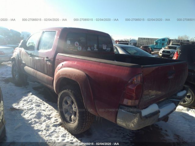 5TELU42N85Z066935 - 2005 TOYOTA TACOMA DOUBLE CAB Red photo 3