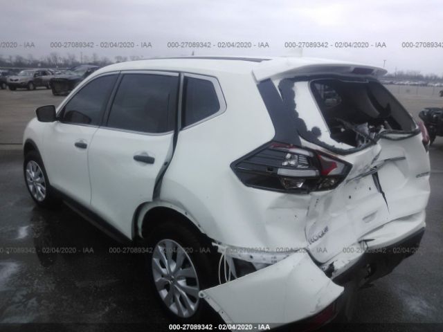 5N1AT2MT4KC768203 - 2019 NISSAN ROGUE S/SL/SV White photo 3