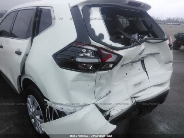 5N1AT2MT4KC768203 - 2019 NISSAN ROGUE S/SL/SV White photo 6