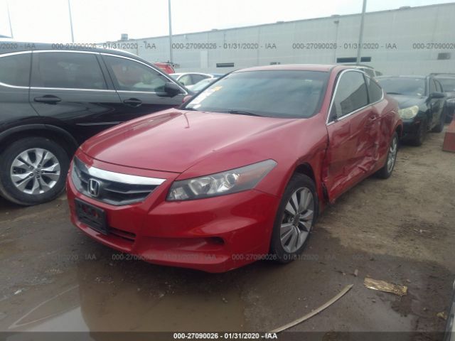 1HGCS1B80BA014415 - 2011 HONDA ACCORD EXL Red photo 2