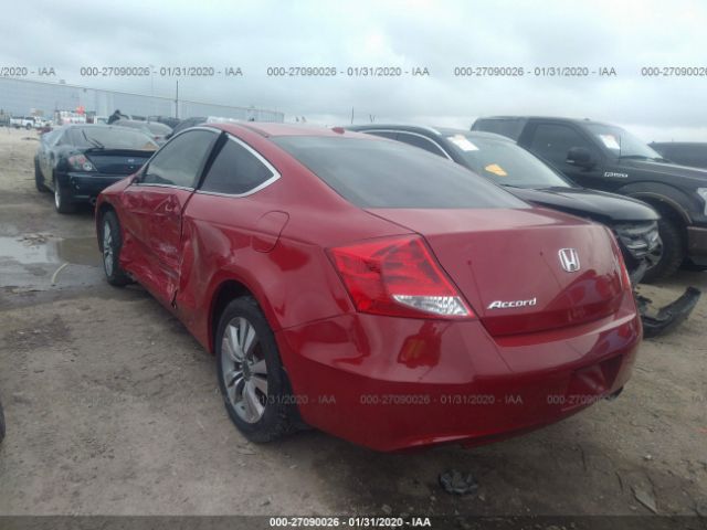 1HGCS1B80BA014415 - 2011 HONDA ACCORD EXL Red photo 3