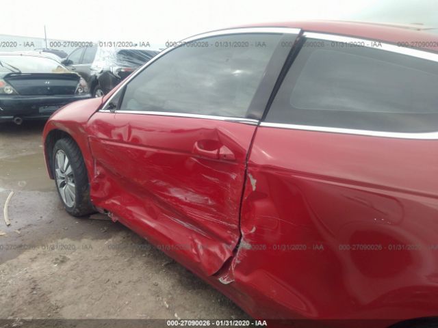 1HGCS1B80BA014415 - 2011 HONDA ACCORD EXL Red photo 6