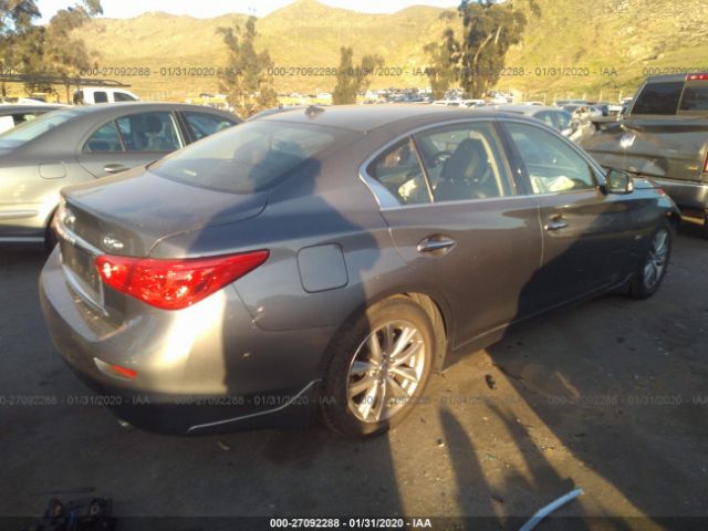 JN1EV7AP0HM732521 - 2017 INFINITI Q50 PREMIUM/SPORT/SE Gray photo 4