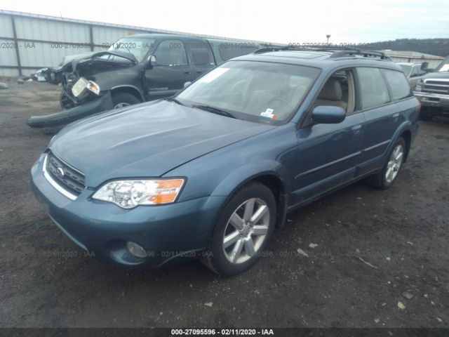 4S4BP62C867338112 - 2006 SUBARU LEGACY OUTBACK 2.5I LIMITED Blue photo 2