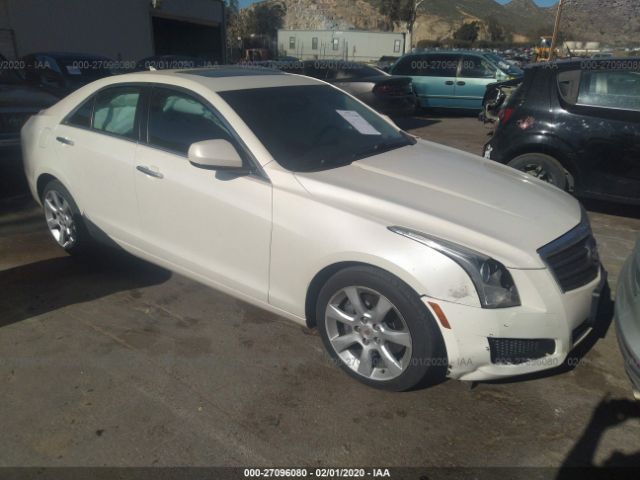 1G6AG5RX2D0141321 - 2013 CADILLAC ATS  White photo 1