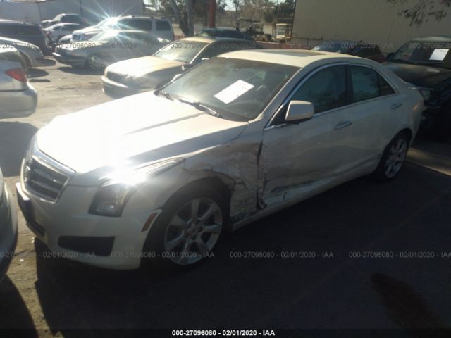 1G6AG5RX2D0141321 - 2013 CADILLAC ATS  White photo 2