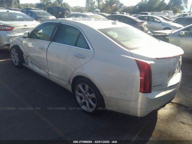 1G6AG5RX2D0141321 - 2013 CADILLAC ATS  White photo 3