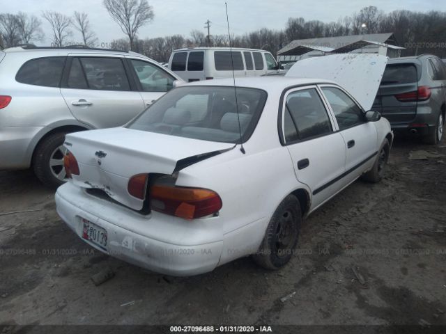 1Y1SK5483WZ405334 - 1998 CHEVROLET GEO PRIZM LSI თეთრი ფოტო 4