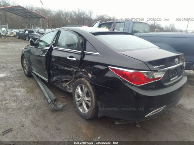 5NPEC4ACXBH117507 - 2011 HYUNDAI SONATA SE/LIMITED Black photo 3