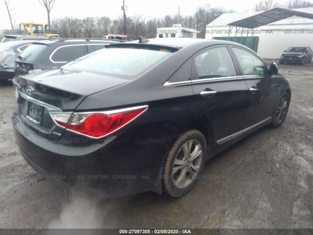 5NPEC4ACXBH117507 - 2011 HYUNDAI SONATA SE/LIMITED Black photo 4