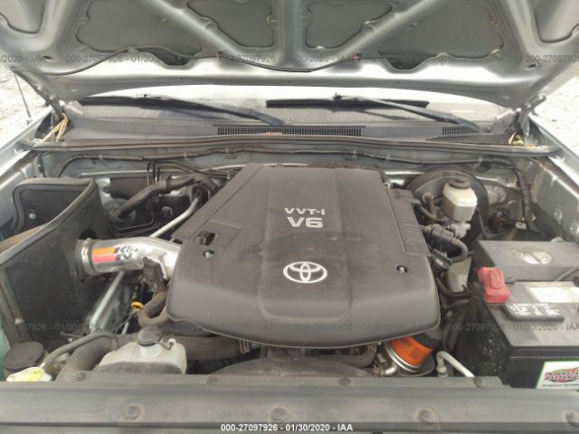 3TMJU62N28M069222 - 2008 TOYOTA TACOMA DOUBLE CAB PRERUNNER Silver photo 10