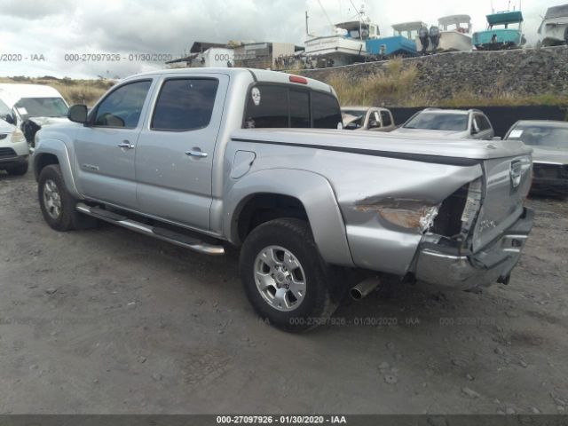 3TMJU62N28M069222 - 2008 TOYOTA TACOMA DOUBLE CAB PRERUNNER Silver photo 3