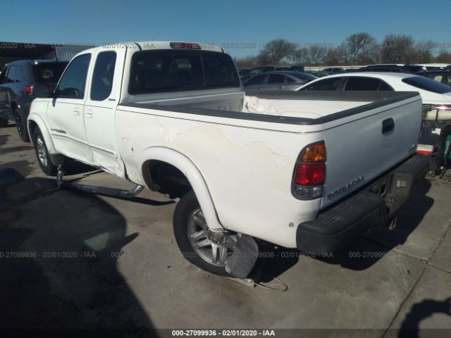 5TBRT38113S405923 - 2003 TOYOTA TUNDRA ACCESS CAB LIMITED White photo 3