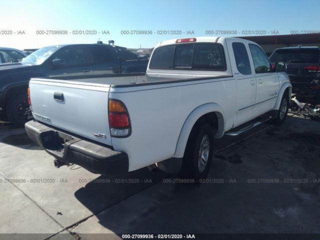 5TBRT38113S405923 - 2003 TOYOTA TUNDRA ACCESS CAB LIMITED White photo 4