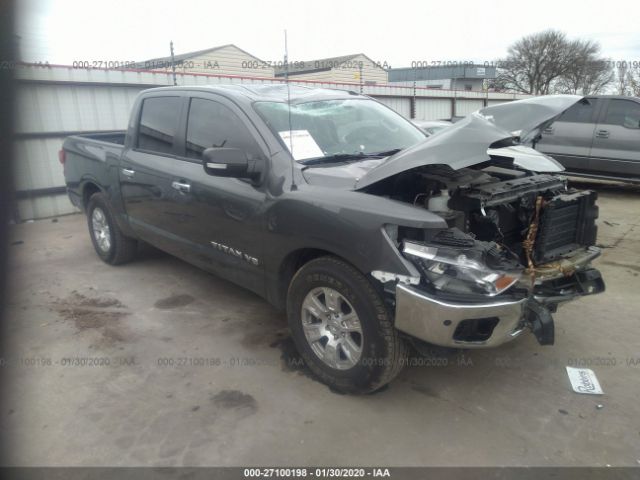 1N6AA1E6XKN522836 - 2019 NISSAN TITAN PLATINUM RESERVE/SL Gray photo 1