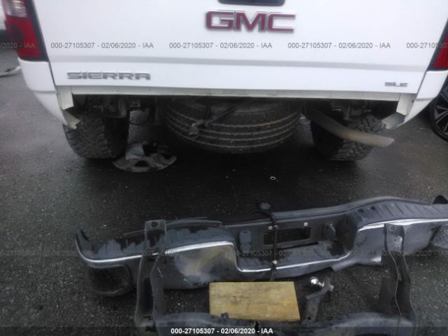 1GTR1UEH2EZ359010 - 2014 GMC SIERRA C1500 SLE White photo 6