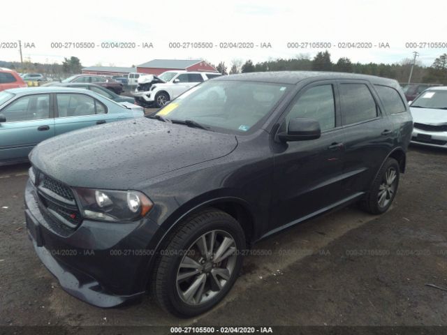 1C4RDJAG7DC697376 - 2013 DODGE DURANGO SXT Gray photo 2