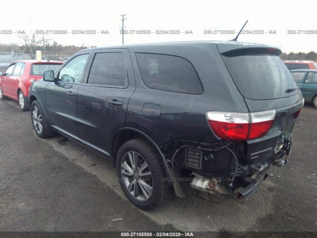 1C4RDJAG7DC697376 - 2013 DODGE DURANGO SXT Gray photo 3